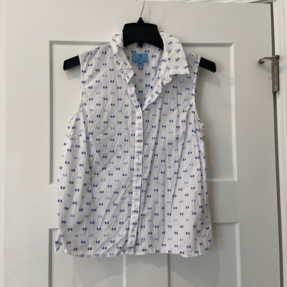 Cece button down tank, size small